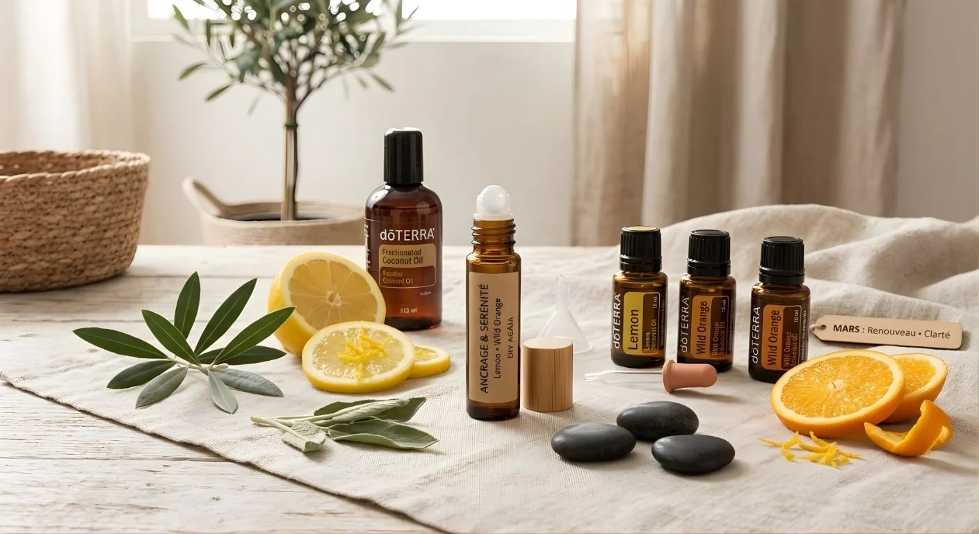 Illustration pour : DIY – Créer son roll-on "Ancrage & Sérénité"