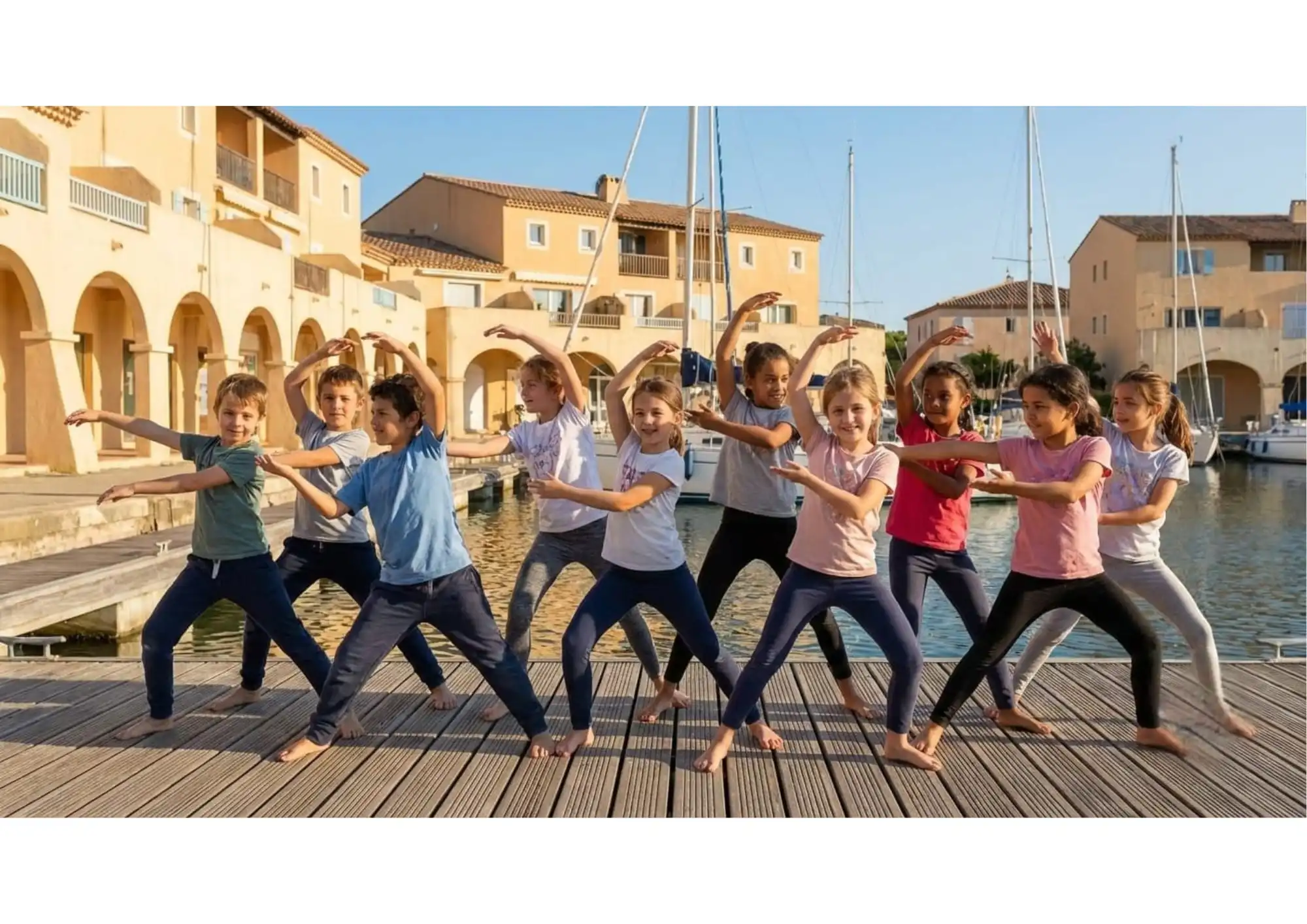 séance de Yoga Chorégraphié Enfant et à lattes - Port Ariane
